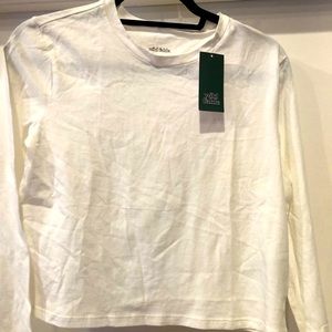 NWT - Long sleeve White T-Shirt